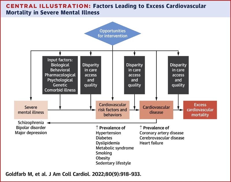 Maladie mentale grave et maladie cardiovasculaire