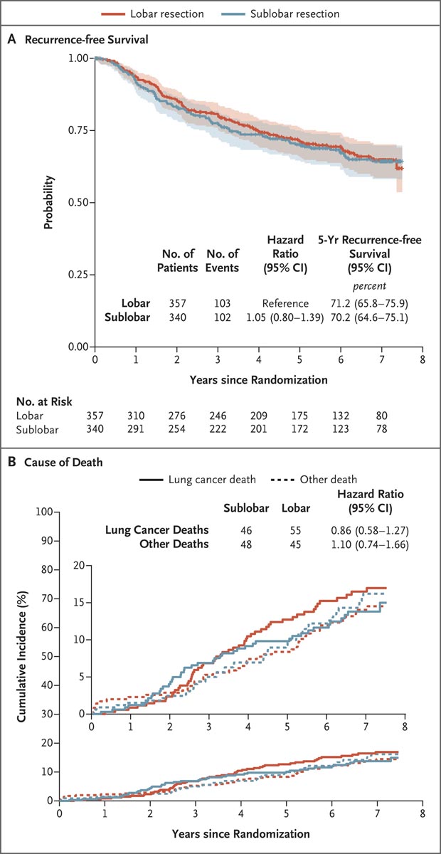 Sublobar Resection Comparable to Lobectomy for Lun